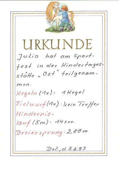 Julia48 Urkunde